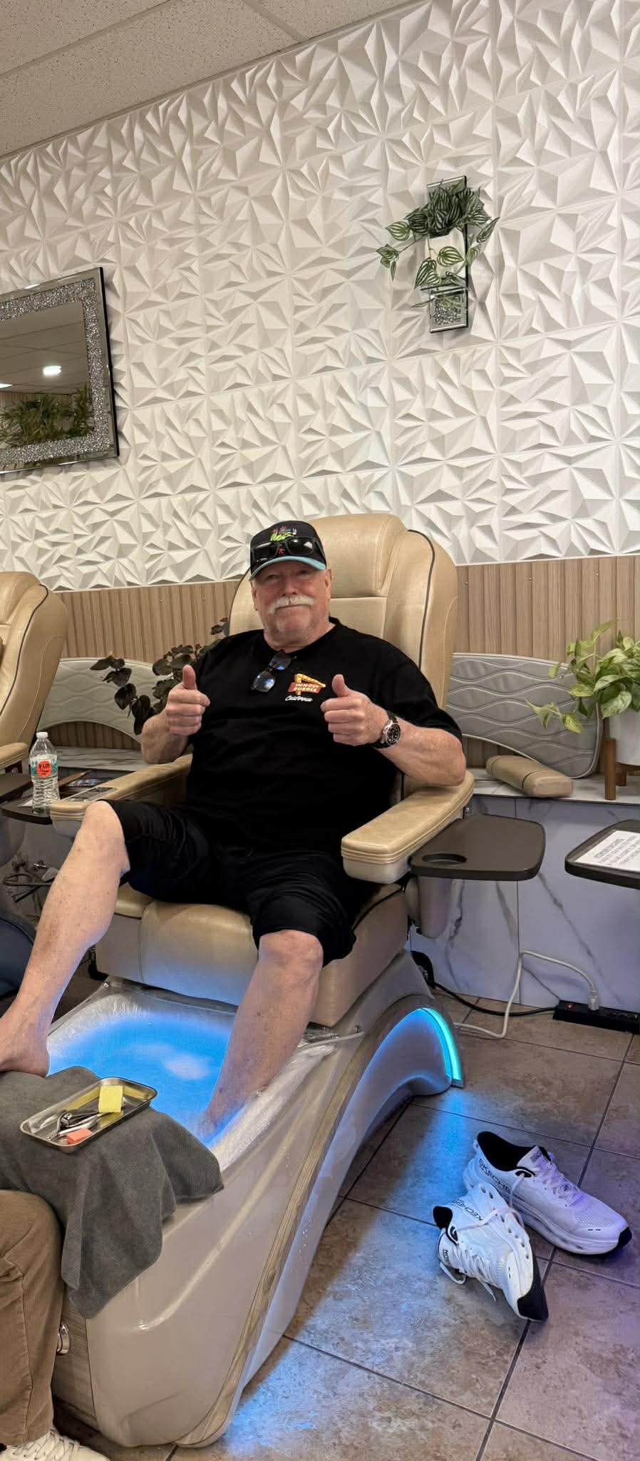 Guests enjoying the pedicure area at VT Hair & Nails Salon in Everett