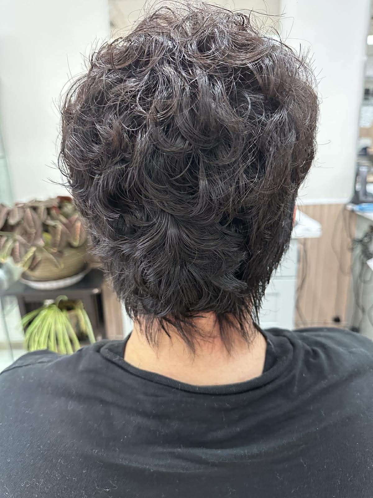 Short layered haircut result